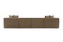 Atelier Del Sofa Sora Sofá Esquinero con Pouf - Marrón